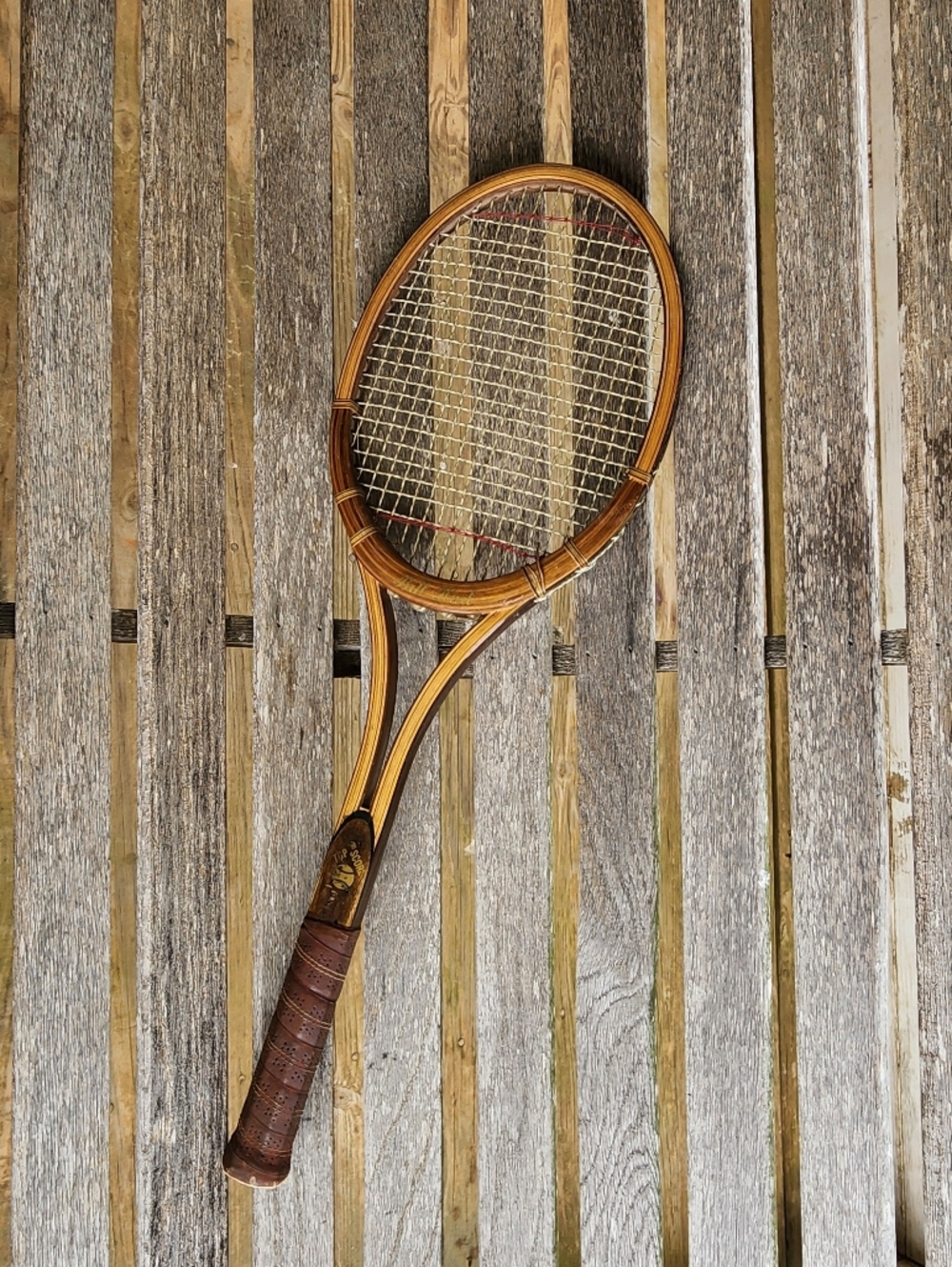 VTG Classic Bill Hart Top Score Open Throat Tennis Raquet Sz. (5) (4 5/8")